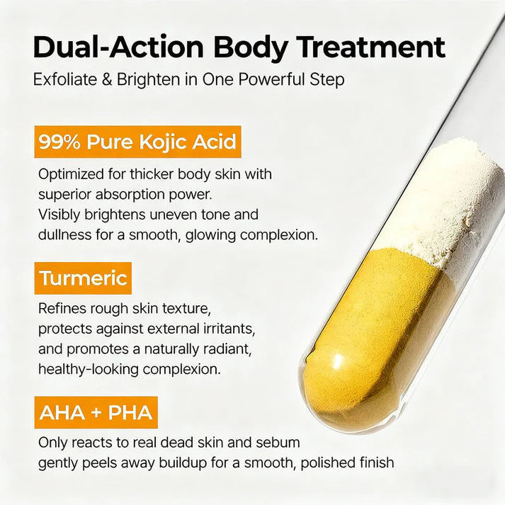 Veilosy Peel Shot - Body Exfoliating Spray with Kojic Acid and Turmeric