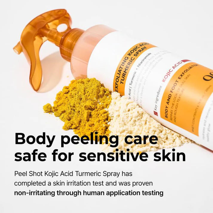 Veilosy Peel Shot - Body Exfoliating Spray with Kojic Acid and Turmeric